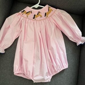 Stitchy Fish Horse Bubble Romper
